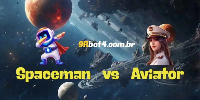 Comparativo entre Aviator e Spaceman no 9RBet