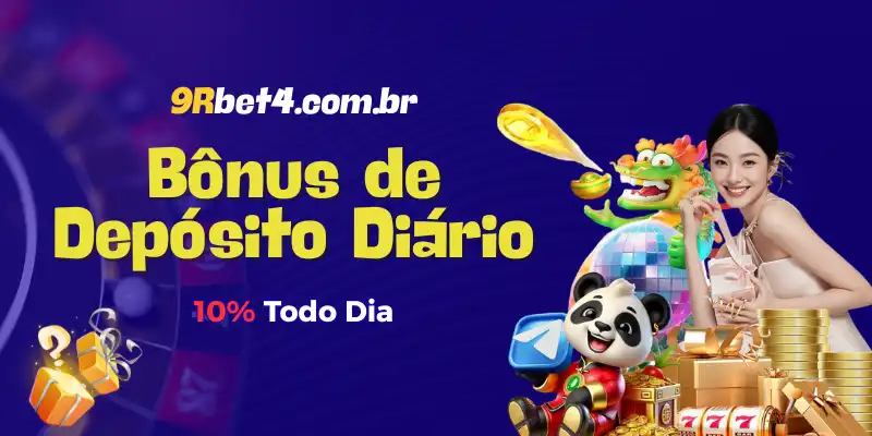 Bônus de depósito diário 9RBet
