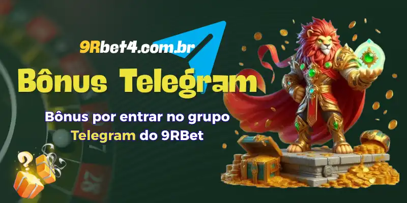 Bônus por entrar no grupo Telegram do 9RBet