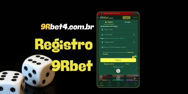 Formulário de cadastro 9RBet